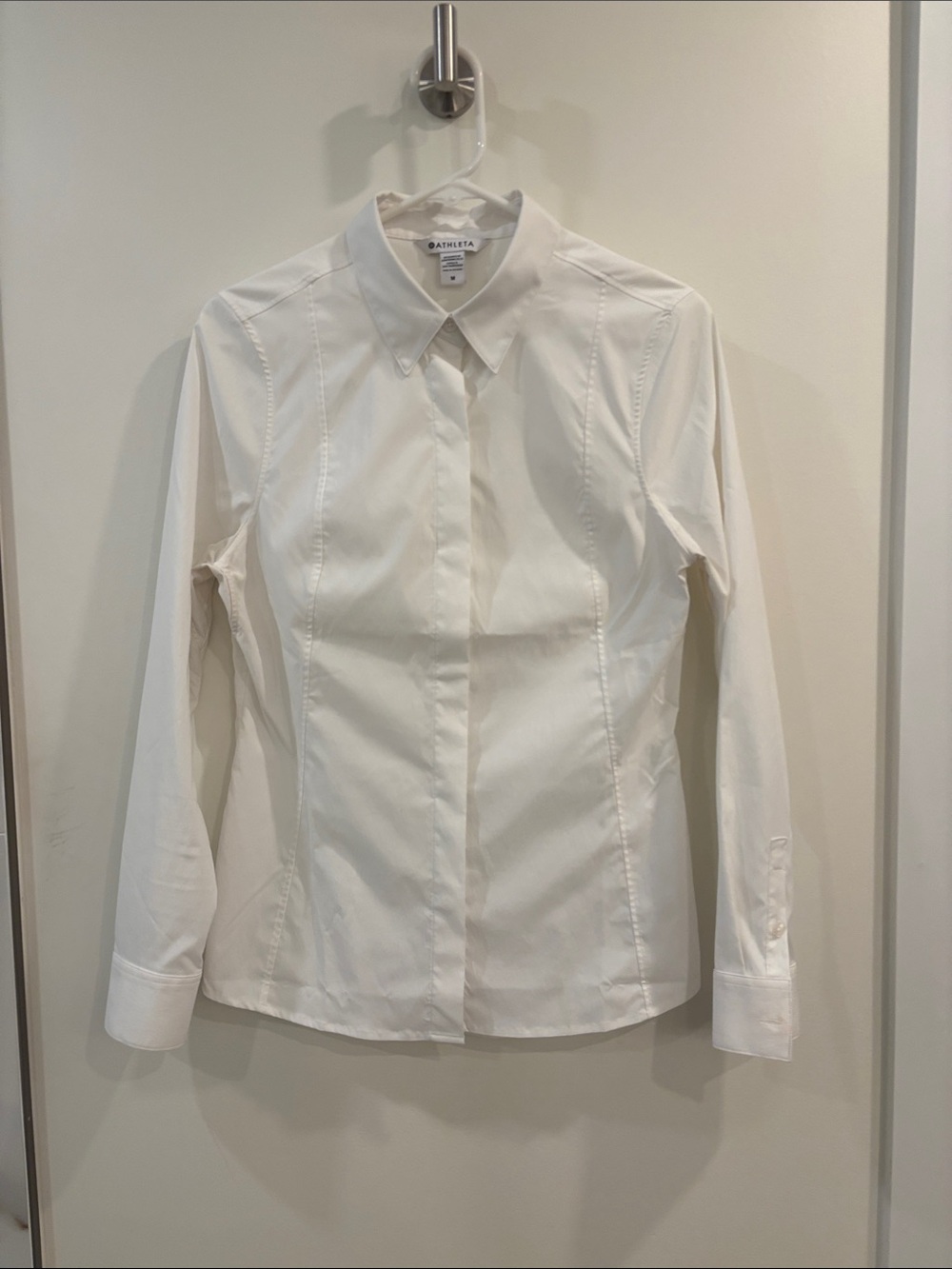 Athlete white Slim-Fit Button Down Shirt